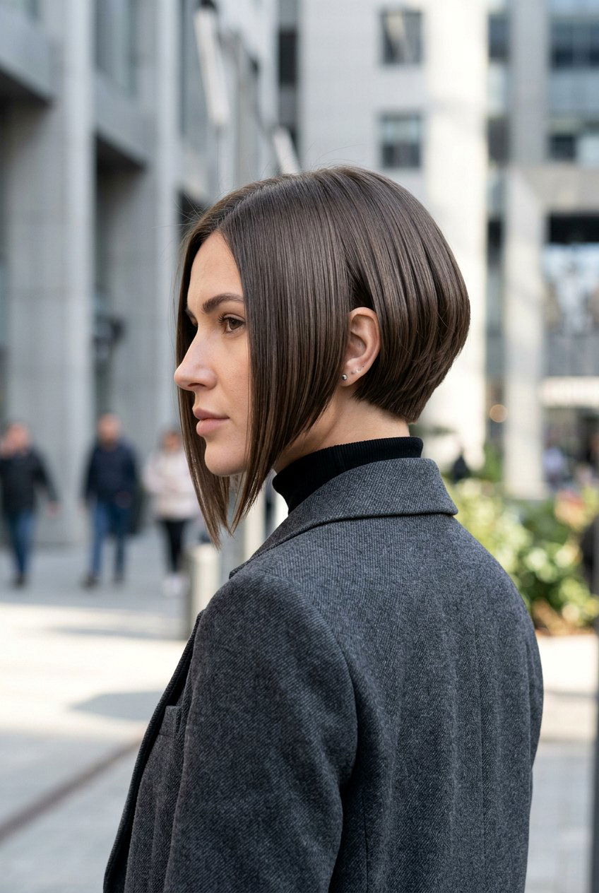 Inverted Bob with Straight Finish - 20 polished hairstyles for women - 20 polished hairstyles for women