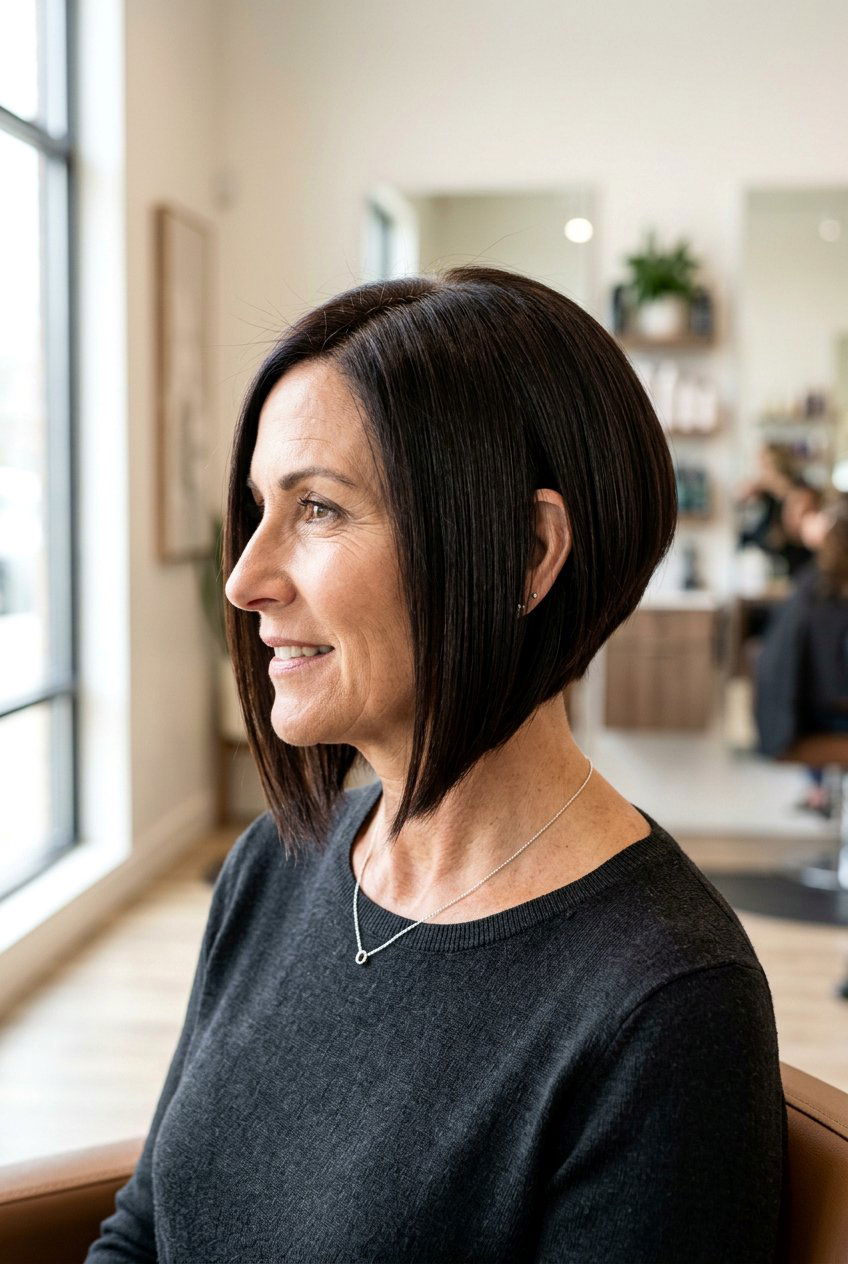 Inverted Bob - 20 face framing layers for women over 50 - 20 face framing layers for women over 50