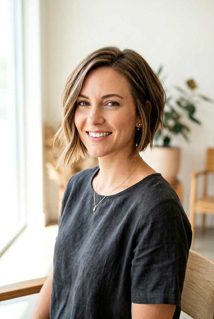 Inverted Chin Length Textured Bob - 20 textured chin length bob - 20 textured chin length bob