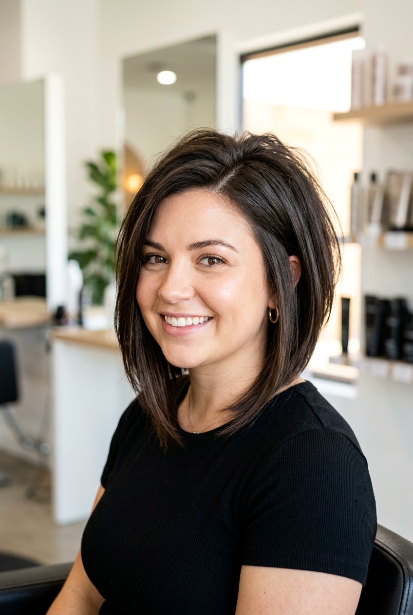 Inverted Collarbone Bob for Round Face - 20 collarbone bob for round face - 20 collarbone bob for round face