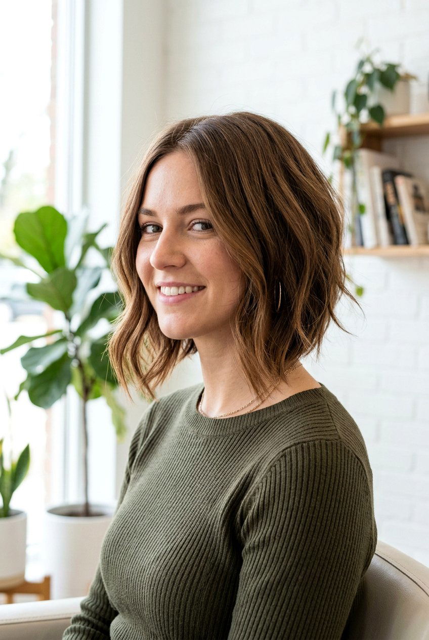 Inverted Collarbone Length Haircut - 20 collarbone length haircuts - 20 collarbone length haircuts