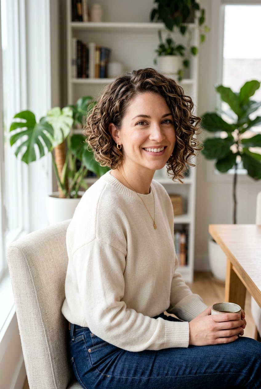 Inverted Curly Bob For Fine Hair - 20 low maintenance haircut for curly fine hair - 20 low maintenance haircut for curly fine hair