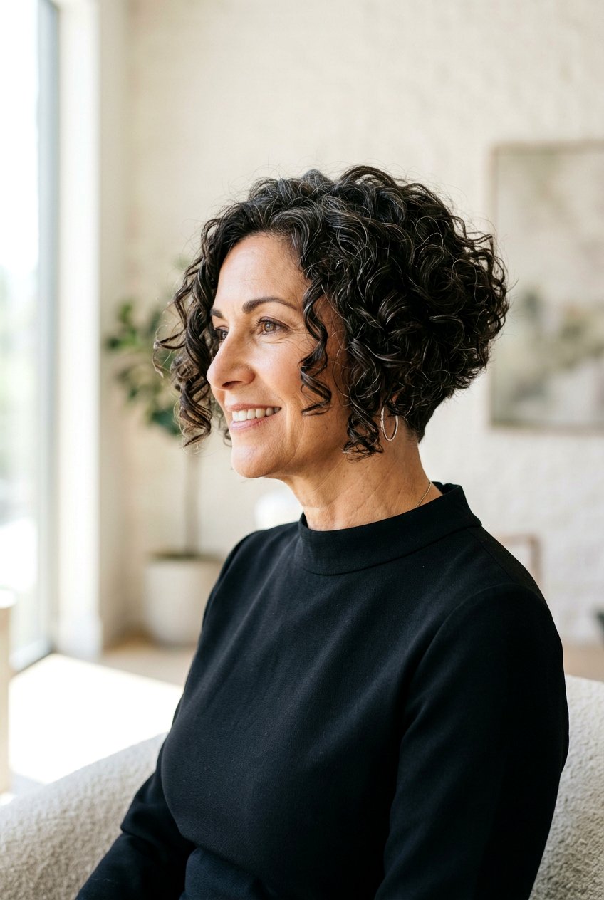 20 Elegant Curly Bob Hairstyles for Stylish Mature Women