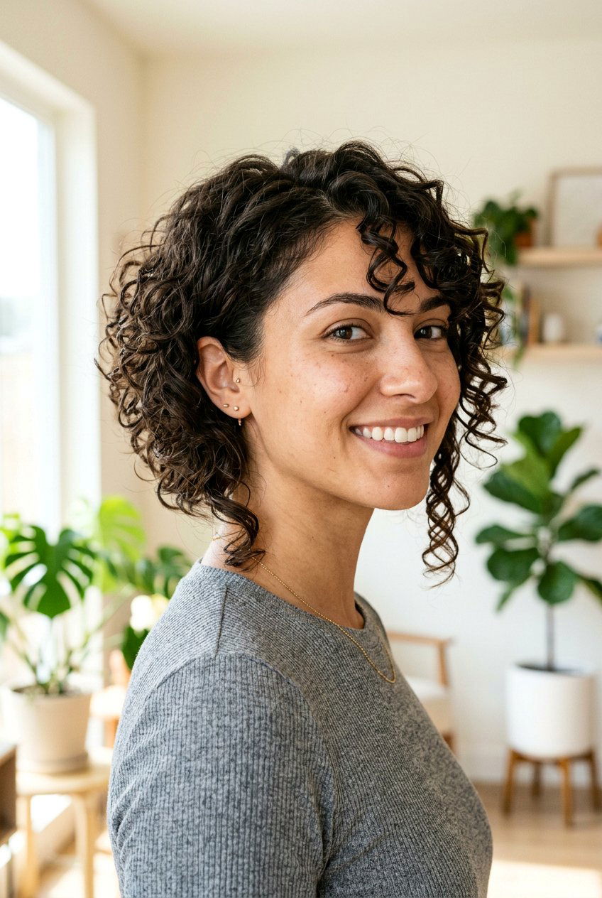 Inverted Curly Shag Bob - 20 curly shag bob haircut - 20 curly shag bob haircut