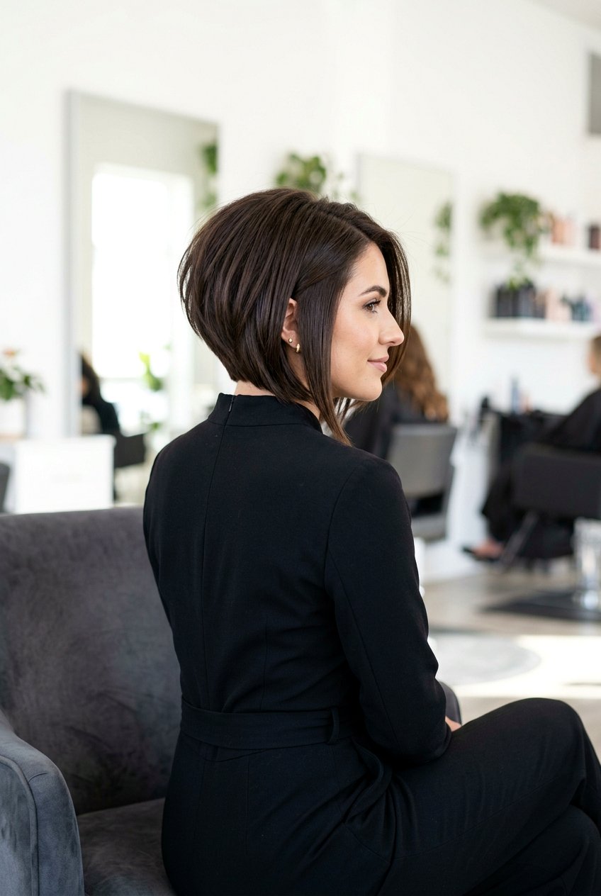Inverted Layered Bob - 20 polished layered haircut for work - 20 polished layered haircut for work