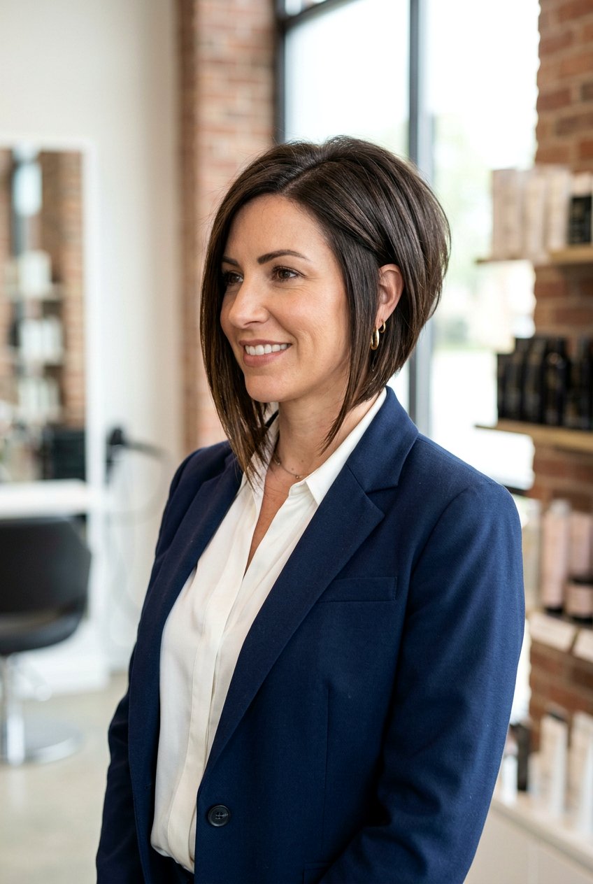 Inverted Layered Bob - 20 soccer mom bob with layers - 20 soccer mom bob with layers