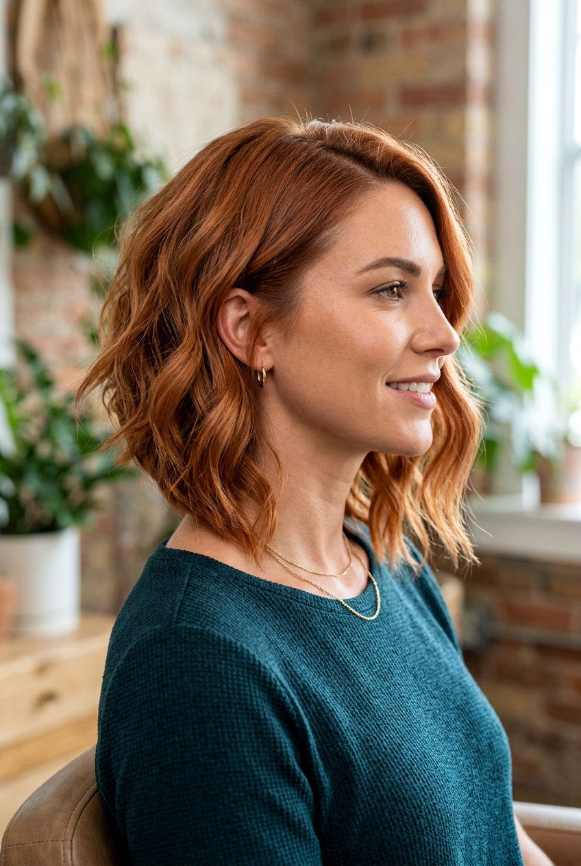 Inverted Lob Loose Wave - 20 loose wave hairstyles - 20 loose wave hairstyles