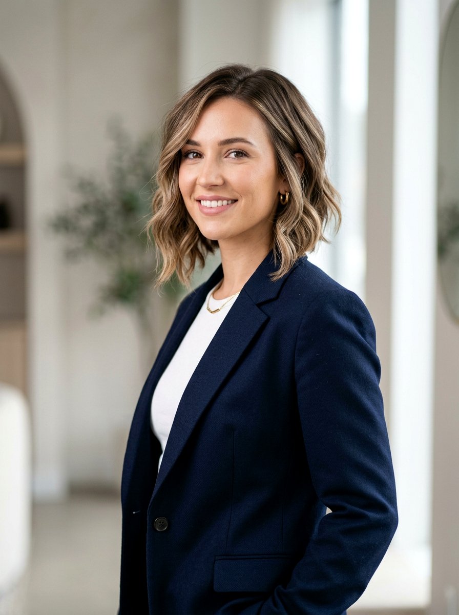 Inverted Lob With Soft Waves - 20 shoulder length wavy haircut for fine hair - 20 shoulder length wavy haircut for fine hair