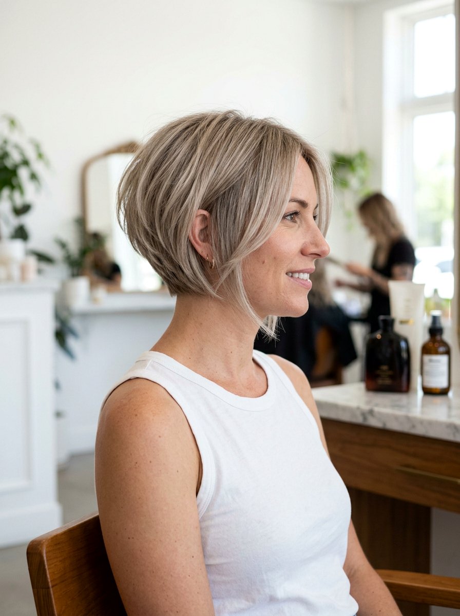 Inverted Razored Lob For Fine Hair - 20 razored lob for fine hair - 20 razored lob for fine hair