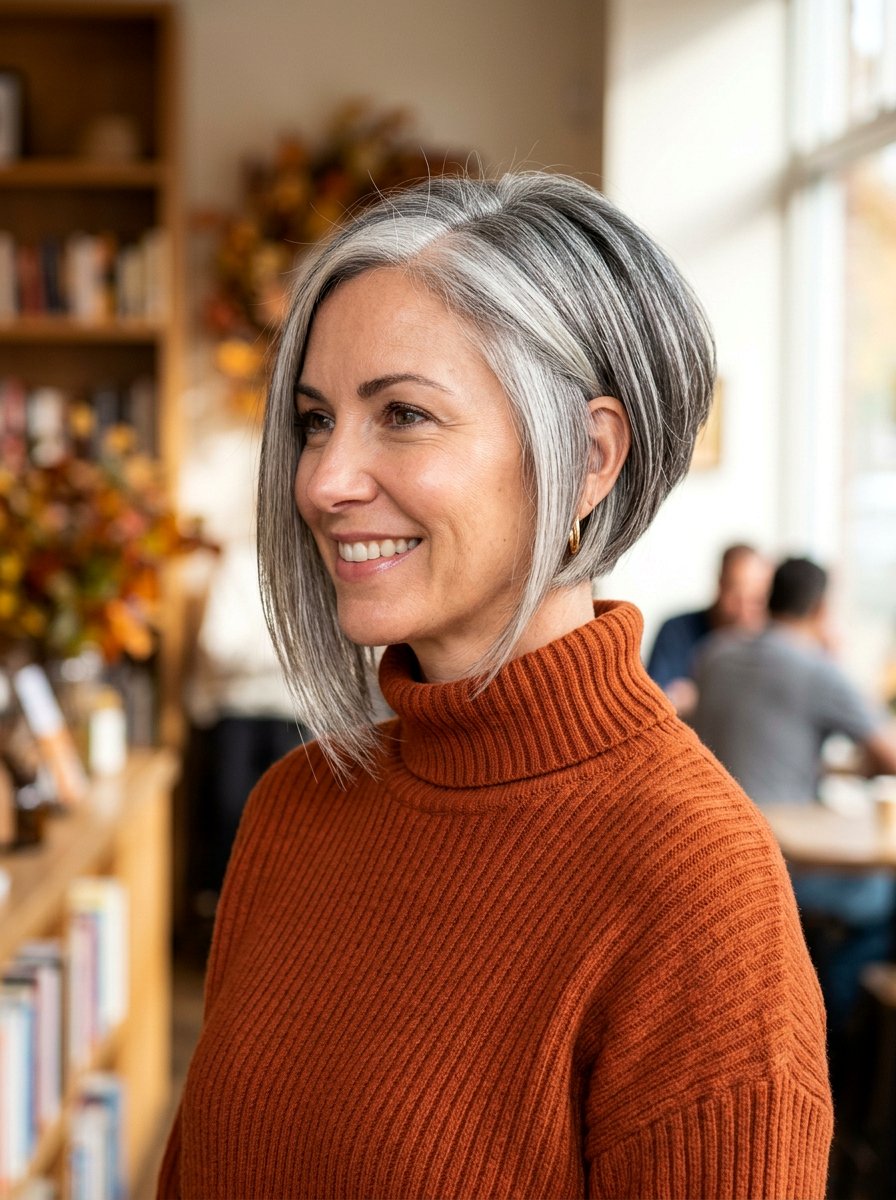 Inverted Salt And Pepper Bob - 20 salt and pepper bob for older women - 20 salt and pepper bob for older women