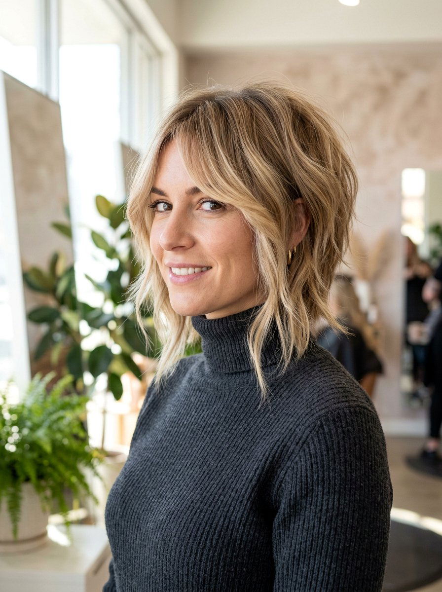 Inverted Shag Bob - 20 short shag for women over 50 with fine hair - 20 short shag for women over 50 with fine hair