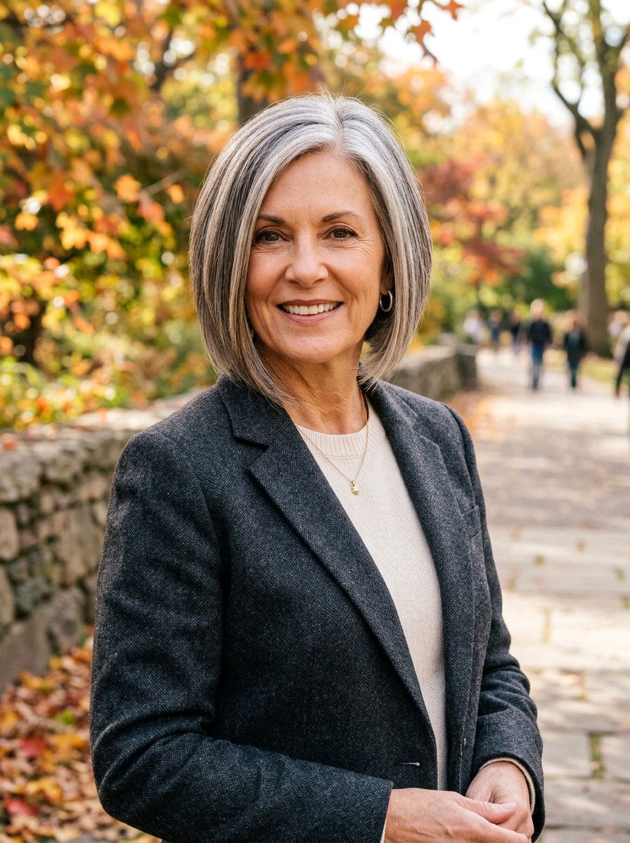 Inverted Straight Bob - 20 straight bob haircut for mature women - 20 straight bob haircut for mature women