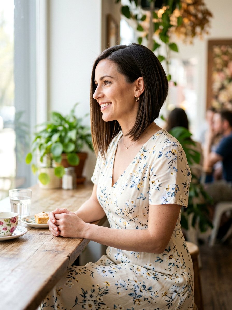 Inverted Straight Lob - 20 straight lob haircut for fine hair women - 20 straight lob haircut for fine hair women