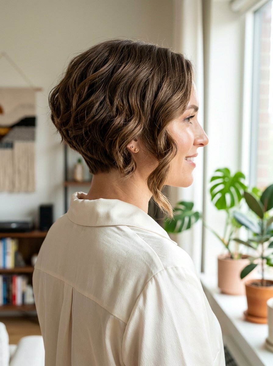 Inverted Wavy Bob - 20 wavy bob for fine hair women - 20 wavy bob for fine hair women