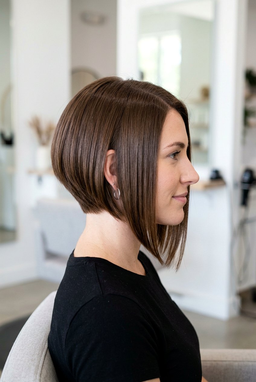 Inverted bob straight - 20 sleek straight hairstyles - 20 sleek straight hairstyles