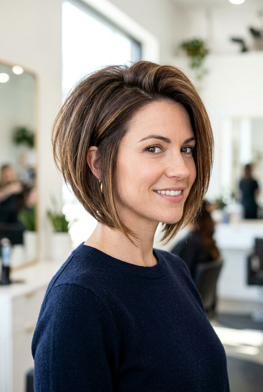 Inverted layered bob - 20 short layered bob haircuts - 20 short layered bob haircuts