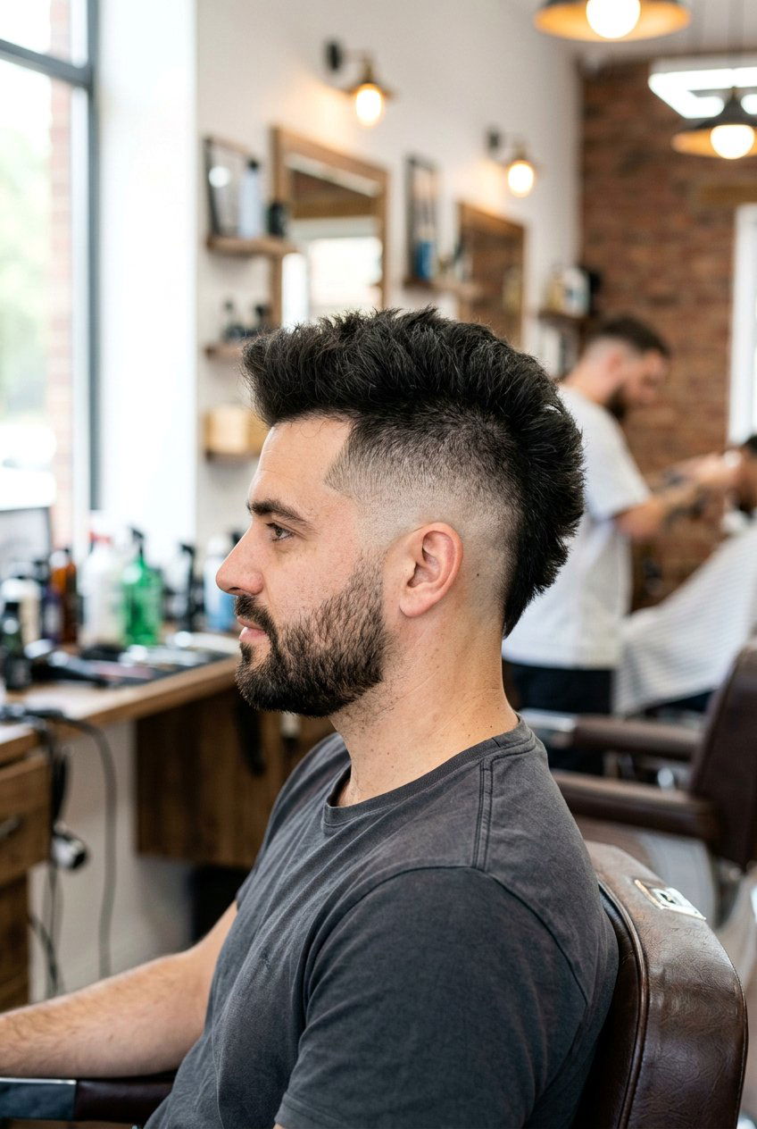 Inverted mohawk fade - 20 hairstyles for men with thick hair - 20 hairstyles for men with thick hair