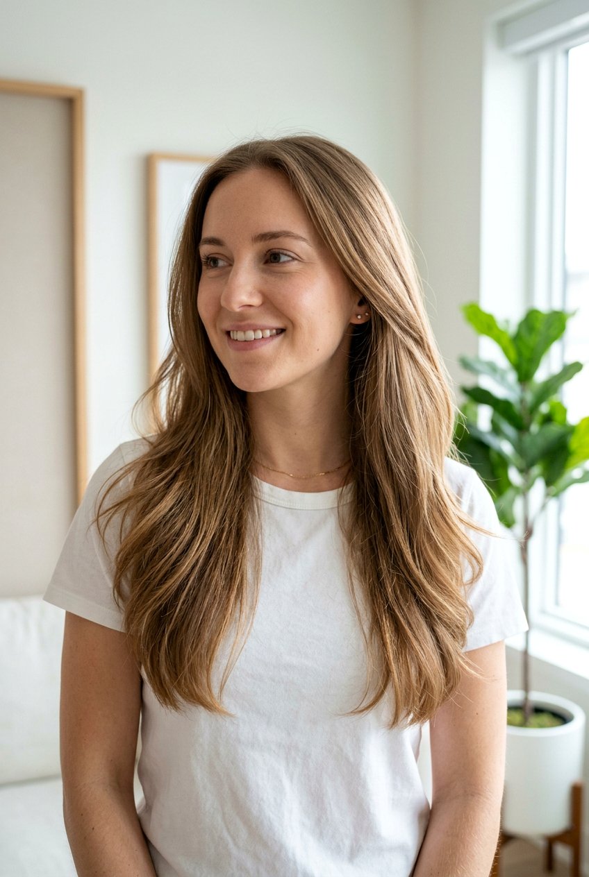 Invisible Layers - 20 stylish mom haircut for fine hair - 20 stylish mom haircut for fine hair