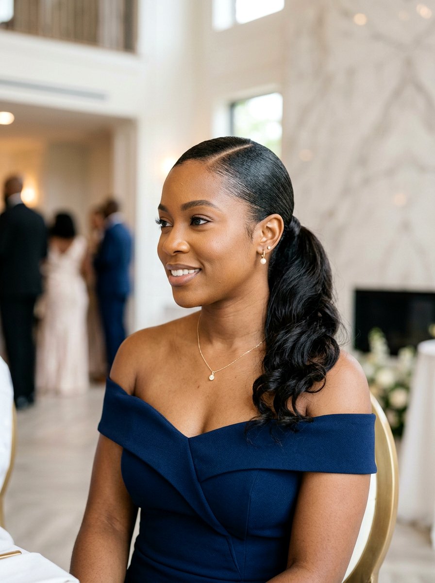 Invisible Part Slick Ponytail - 20 track hairstyle with slick ponytail - 20 track hairstyle with slick ponytail