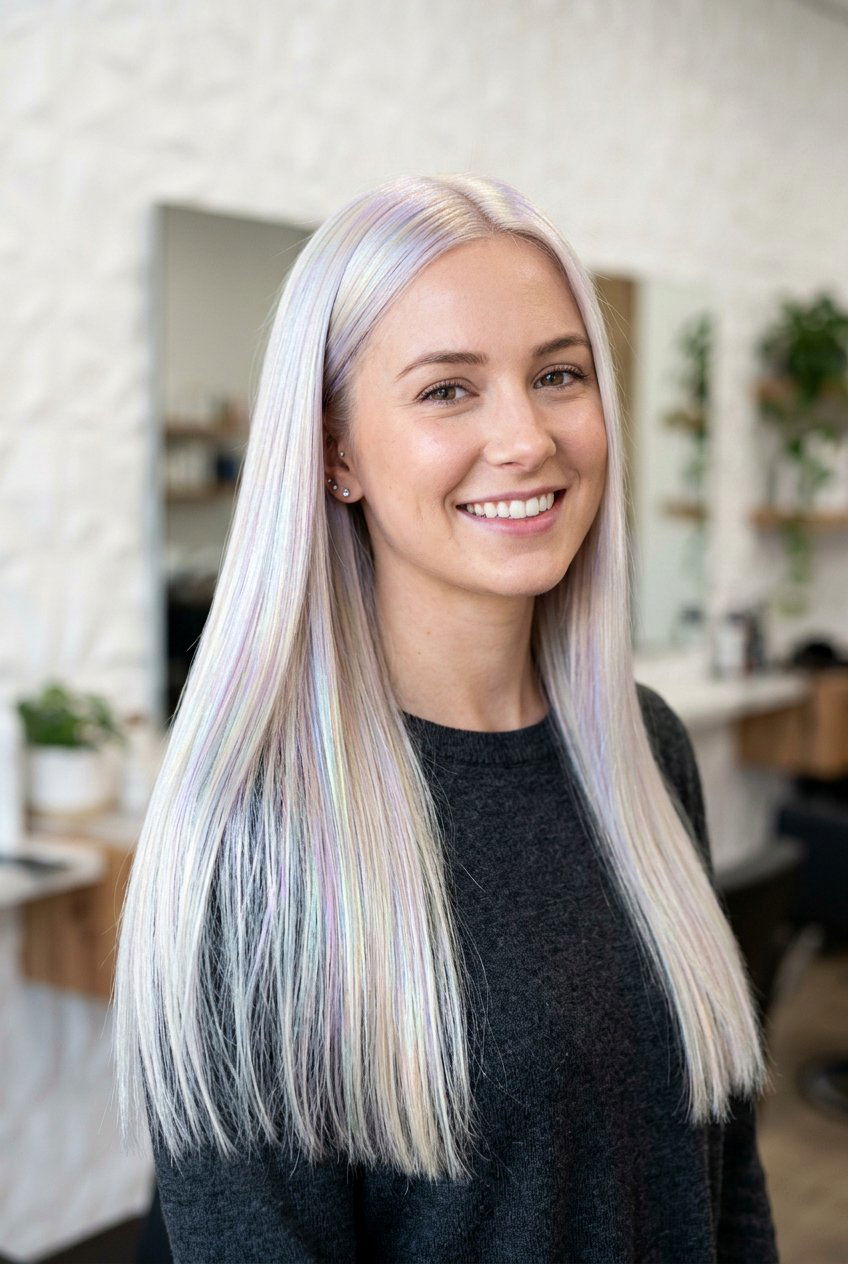 Iridescent Platinum Blonde - 20 platinum blonde hair color - 20 platinum blonde hair color
