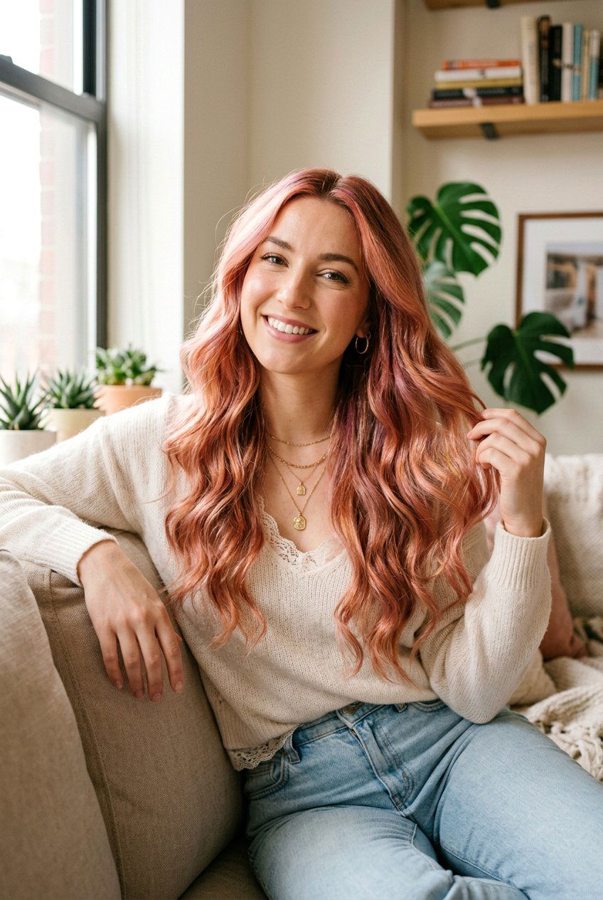 Iridescent Rose Gold Hair Color - 20 iridescent hair color - 20 iridescent hair color