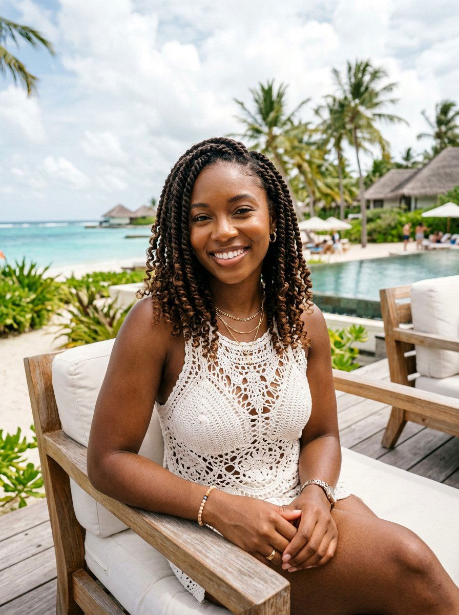 Island Twists - 20 vacation braid styles for black women - 20 vacation braid styles for black women