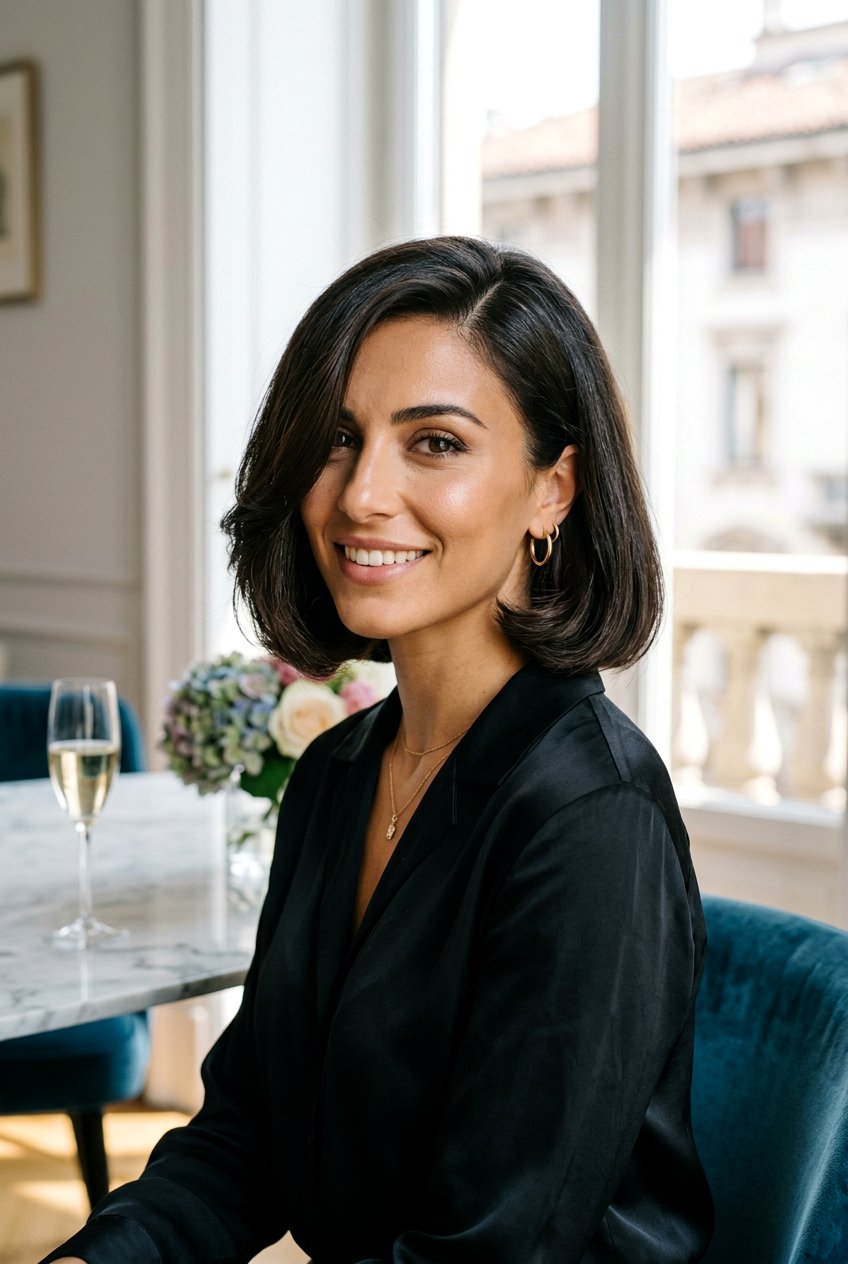 Italian Bob - 20 short hairstyles for fine hair - 20 short hairstyles for fine hair