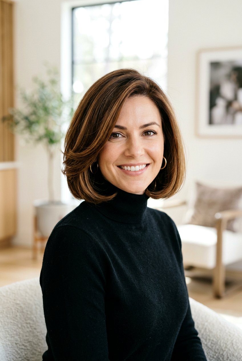 Italian Bob Layered Blowout - 20 celebrity blowout with layers - 20 celebrity blowout with layers