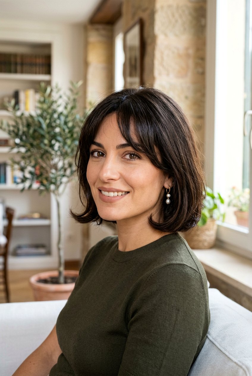 Italian Bob With Curtain Bangs For Square Face - 20 italian bob with curtain bangs - 20 italian bob with curtain bangs