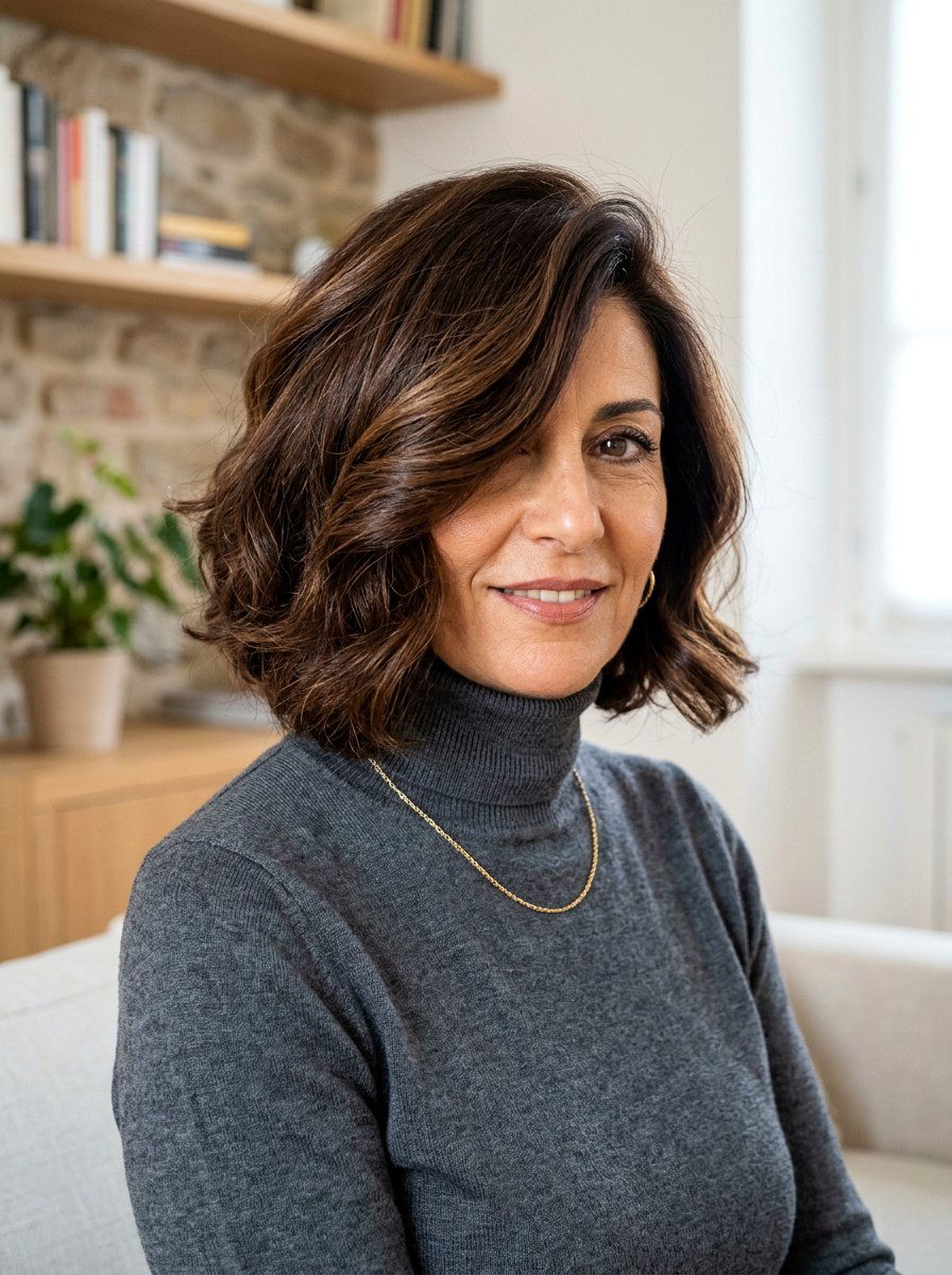 Italian Bob With Side Part - 20 italian bob for mature women - 20 italian bob for mature women