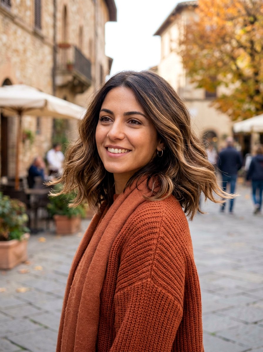 Italian Lob With Balayage - 20 italian lob haircut with movement - 20 italian lob haircut with movement