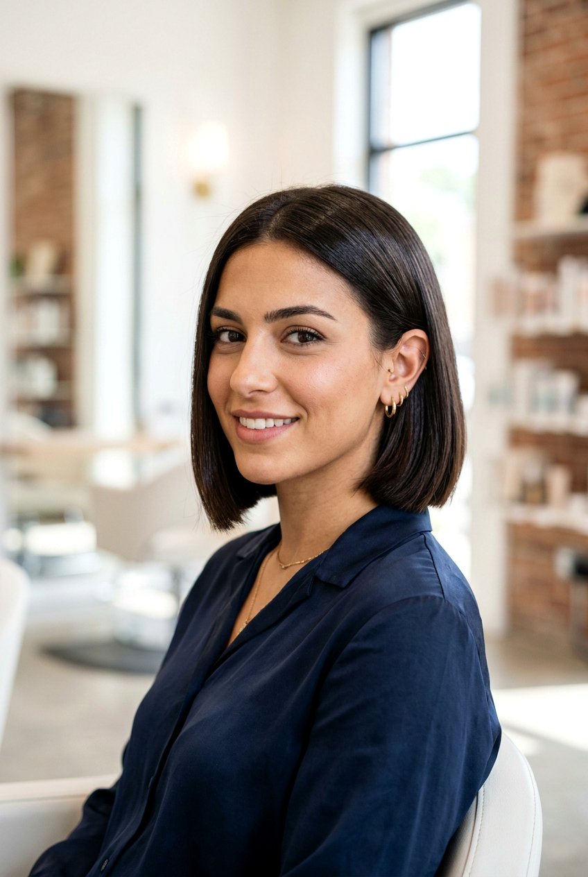 Italian bob haircut - 20 jaw length bob haircut - 20 jaw length bob haircut