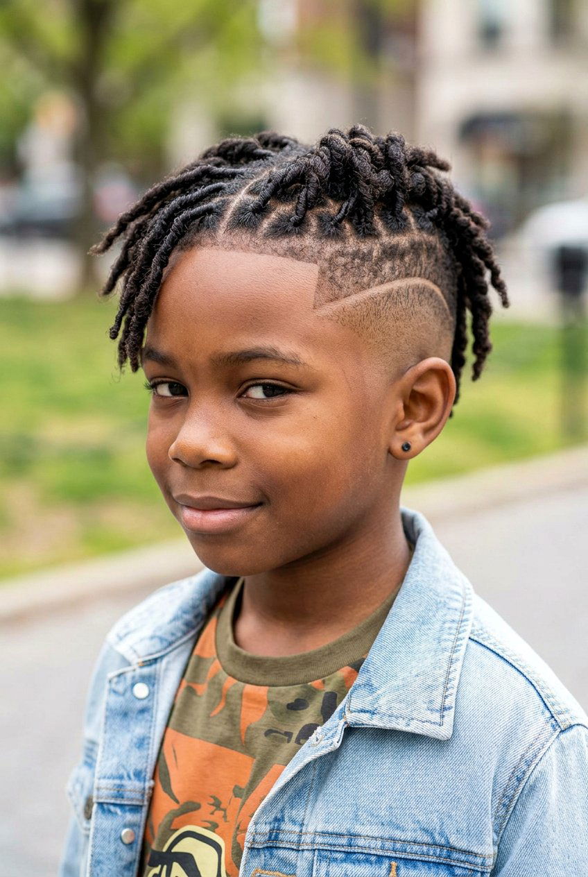 Item21 - 20 boys starter loc styles with taper fade - 20 boys starter loc styles with taper fade