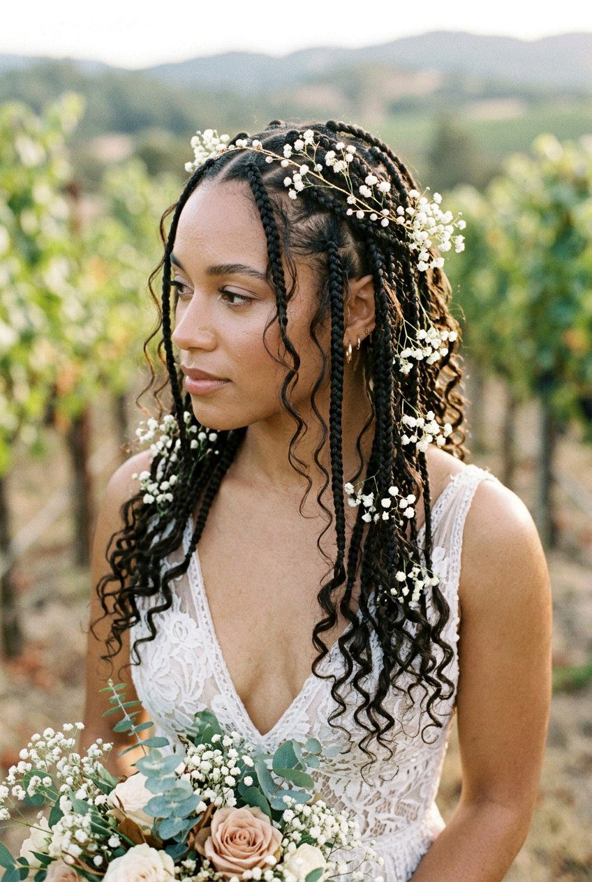 Item21 - 20 bridal knotless braids hairstyles - 20 bridal knotless braids hairstyles