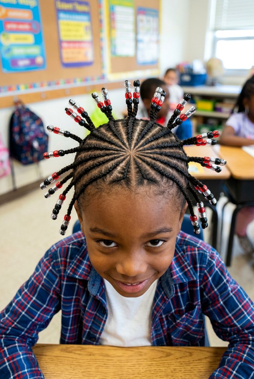 Item21 - 20 little boys braids with beads - 20 little boys braids with beads