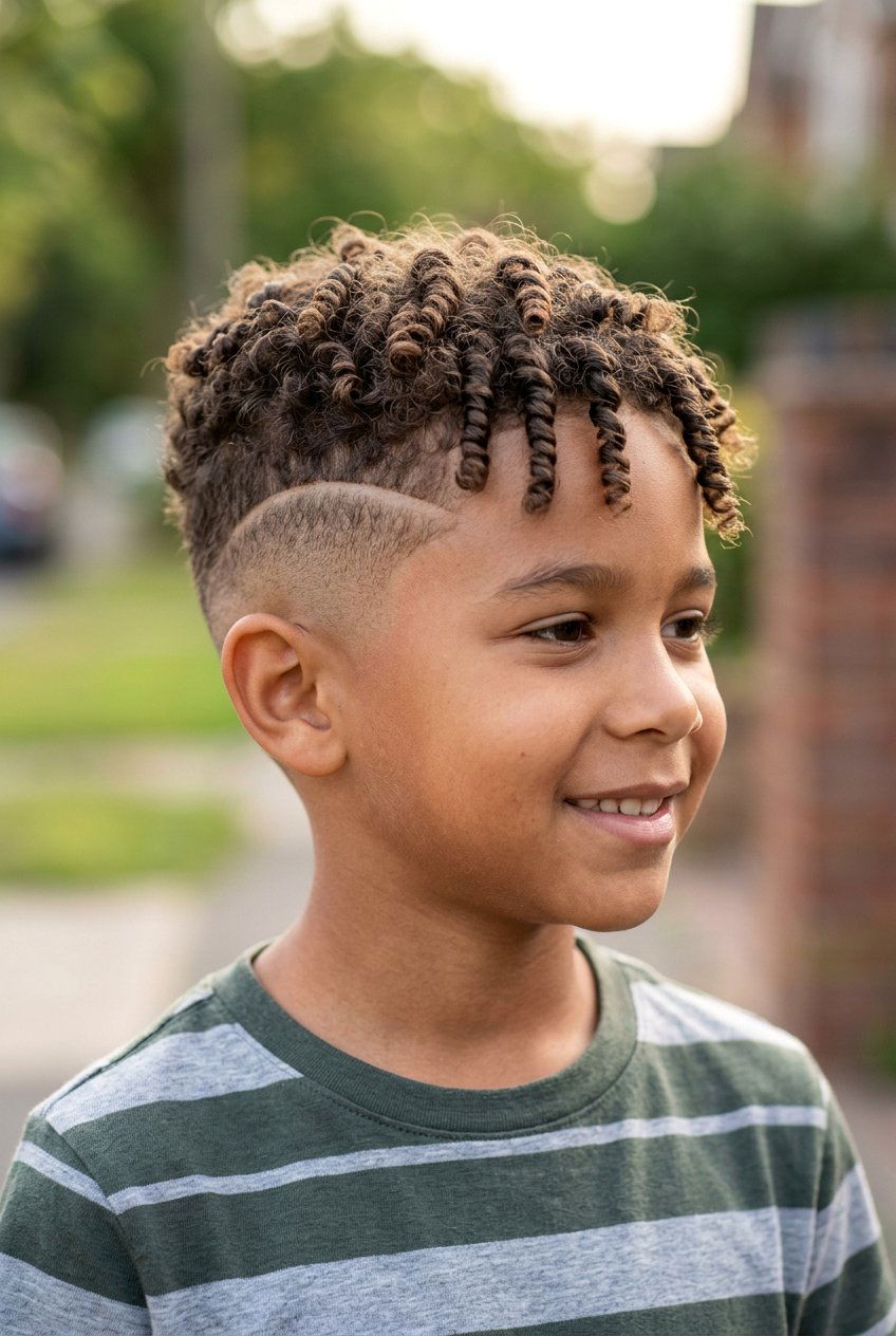 Item21 - 20 black boys twist styles with fade - 20 black boys twist styles with fade