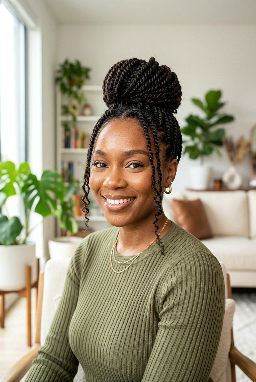 Item23 - 20 mini twist bun for natural hair - 20 mini twist bun for natural hair