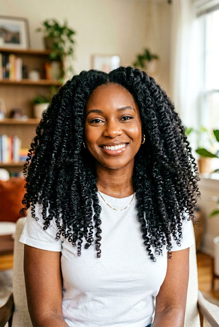 Item23 - 20 twist out on long natural hair - 20 twist out on long natural hair