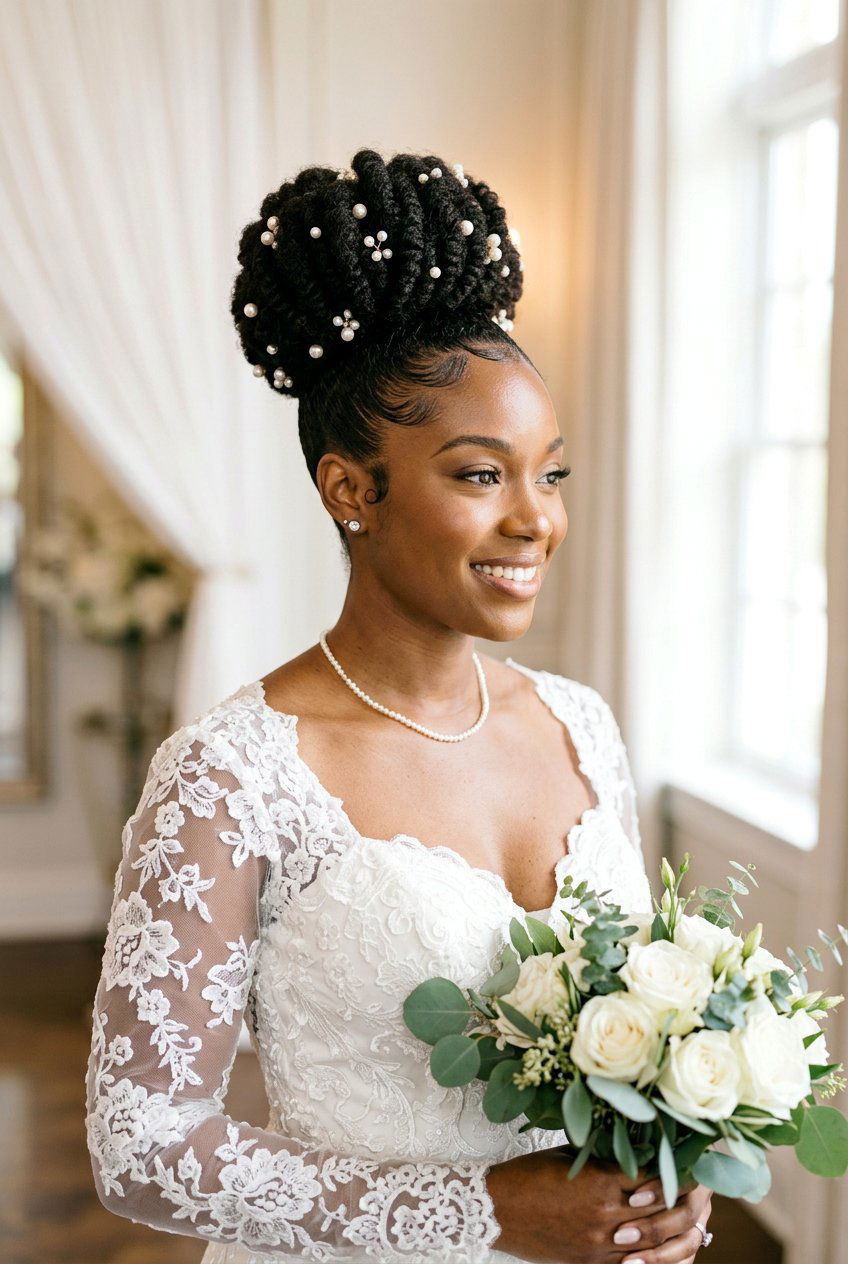 Item23 - 20 wedding updo for black women natural hair - 20 wedding updo for black women natural hair