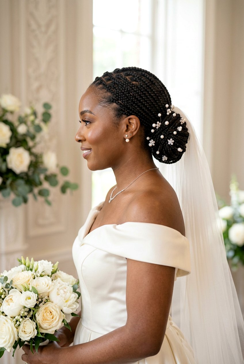 Item23 - 20 bridal knotless braids hairstyles - 20 bridal knotless braids hairstyles