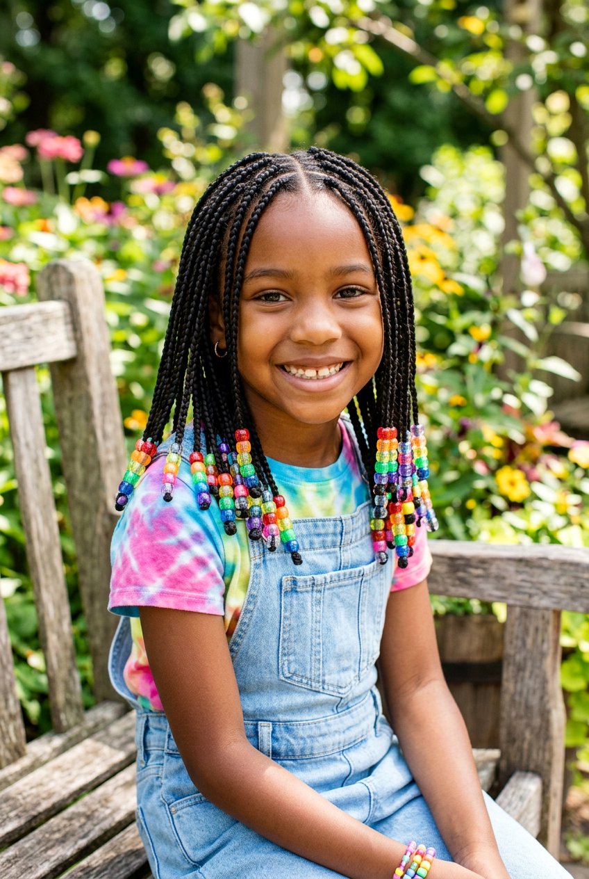 Item23 - 20 kids knotless braids with beads - 20 kids knotless braids with beads