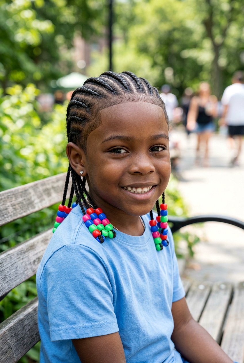 Item23 - 20 little boys braids with beads - 20 little boys braids with beads