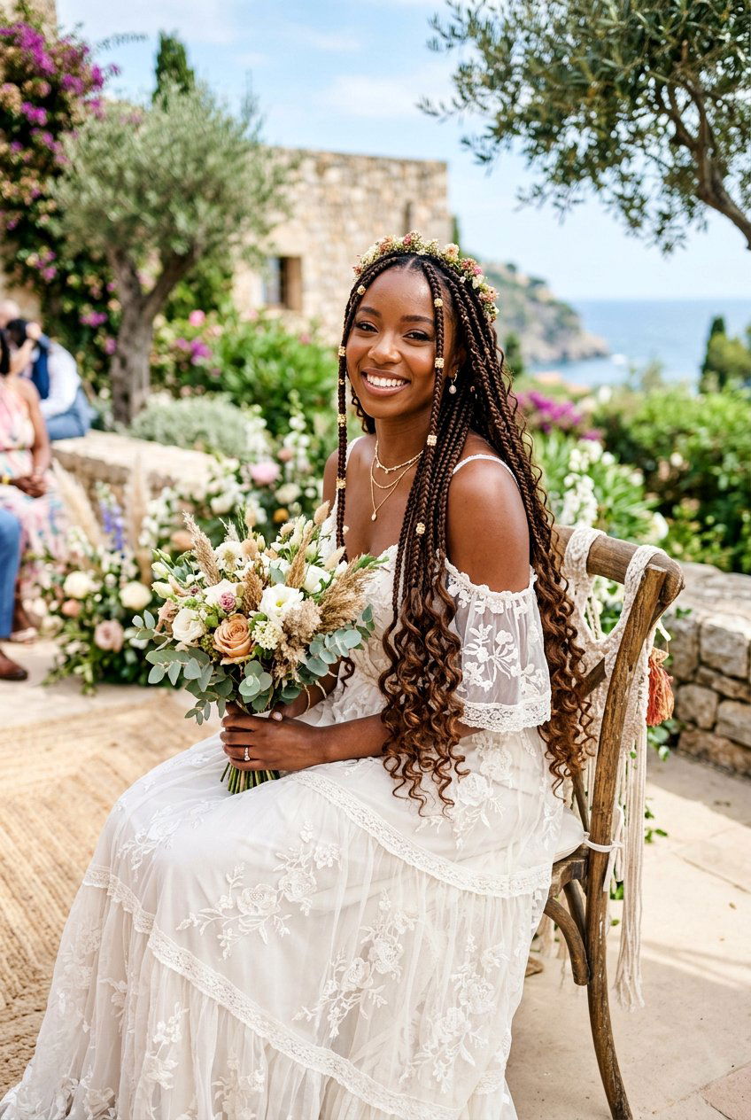 Item24 - 20 bridal knotless braids hairstyles - 20 bridal knotless braids hairstyles