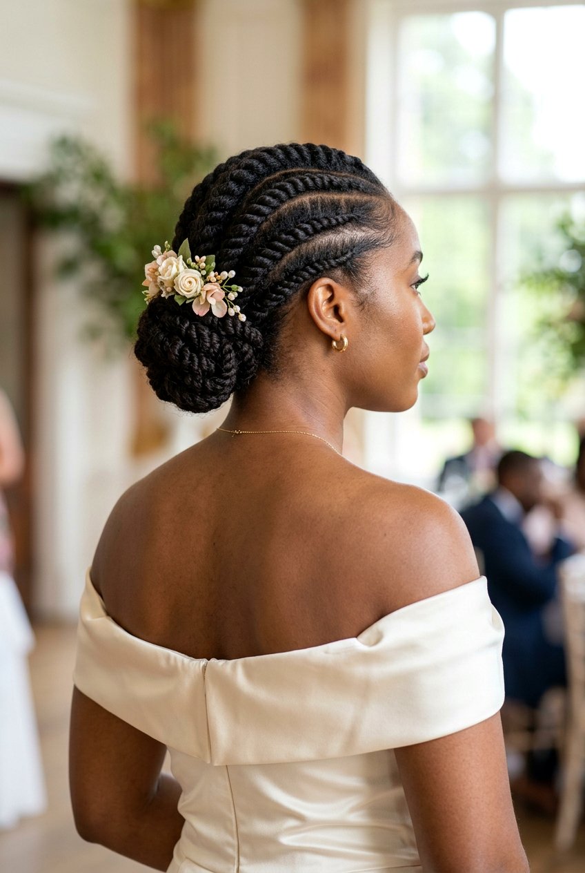 Item24 - 20 flat twist updo for wedding guest - 20 flat twist updo for wedding guest