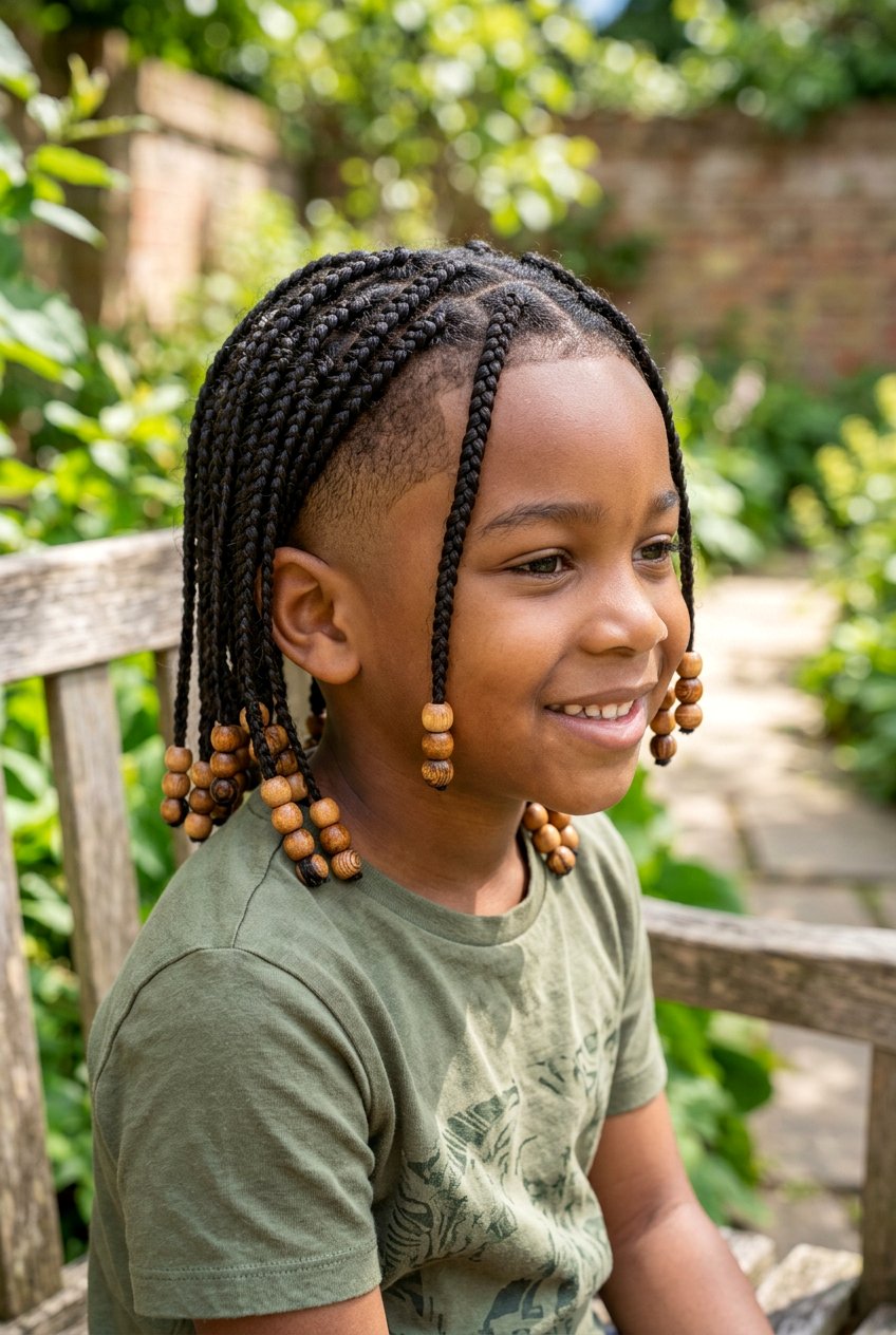 Item24 - 20 little boys braids with beads - 20 little boys braids with beads