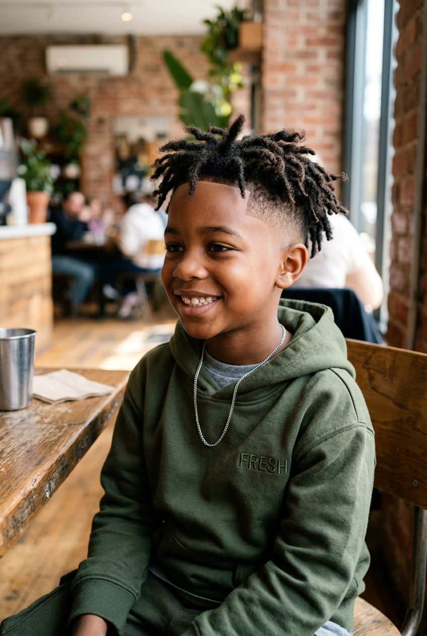 Item25 - 20 boys starter loc styles with taper fade - 20 boys starter loc styles with taper fade