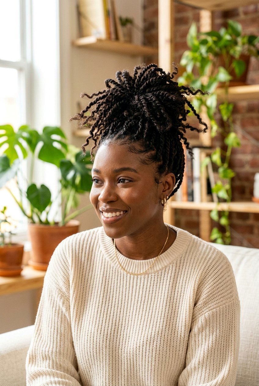 Item25 - 20 mini twist bun for natural hair - 20 mini twist bun for natural hair