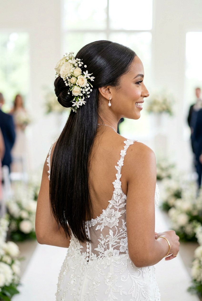 Item25 - 20 elegant silk press wedding hairstyle - 20 elegant silk press wedding hairstyle