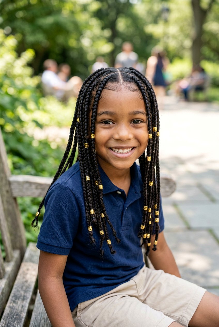 Item25 - 20 little boys braids with beads - 20 little boys braids with beads