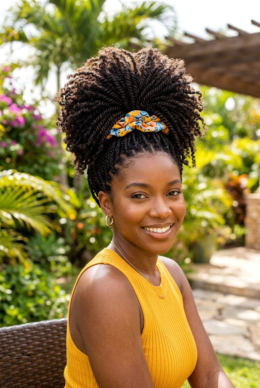 Item26 - 20 mini twist updo hairstyle - 20 mini twist updo hairstyle